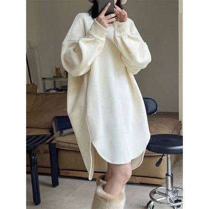 Cozy Comfort Plus Size Hoodie - Thick Warm Fleece Sweatshirt for Women, 6XL Up to 150KG